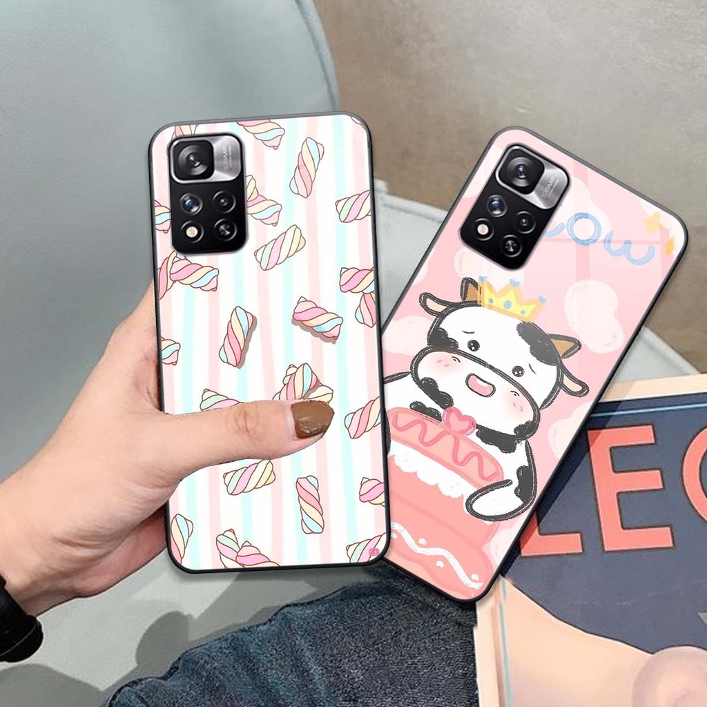 Ốp lưng kính cường lực Xiaomi Redmi Note 11 / Note 11s /Redmi Note 11 Pro 5G HÀNG ĐẸP