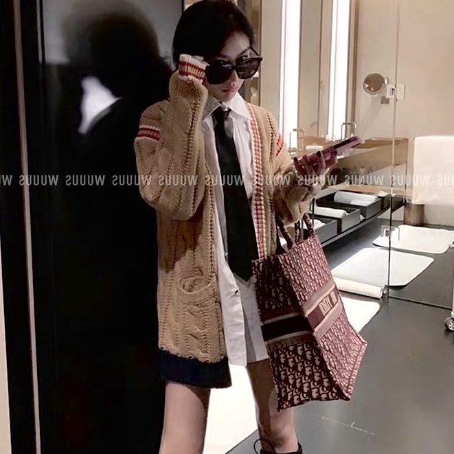 Cardigan Len Taobao Nữ, Áo Khoác Cardigan Len Kiểu Hàn Chất Đẹp Dày Dặn Hàng Quảng Châu Hottrend