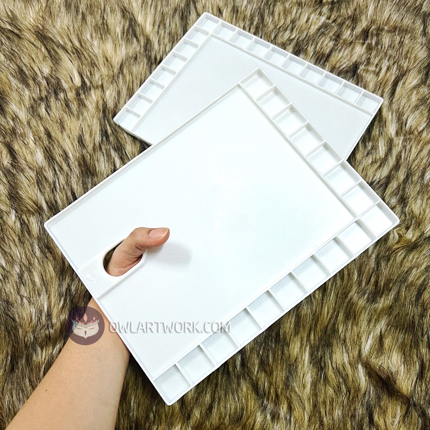 [CÚ TUYẾT] Xô Rửa Cọ 3 Ngăn, Khay Vỉ Pha Màu Cao Cấp Tổng Hợp Các Loại