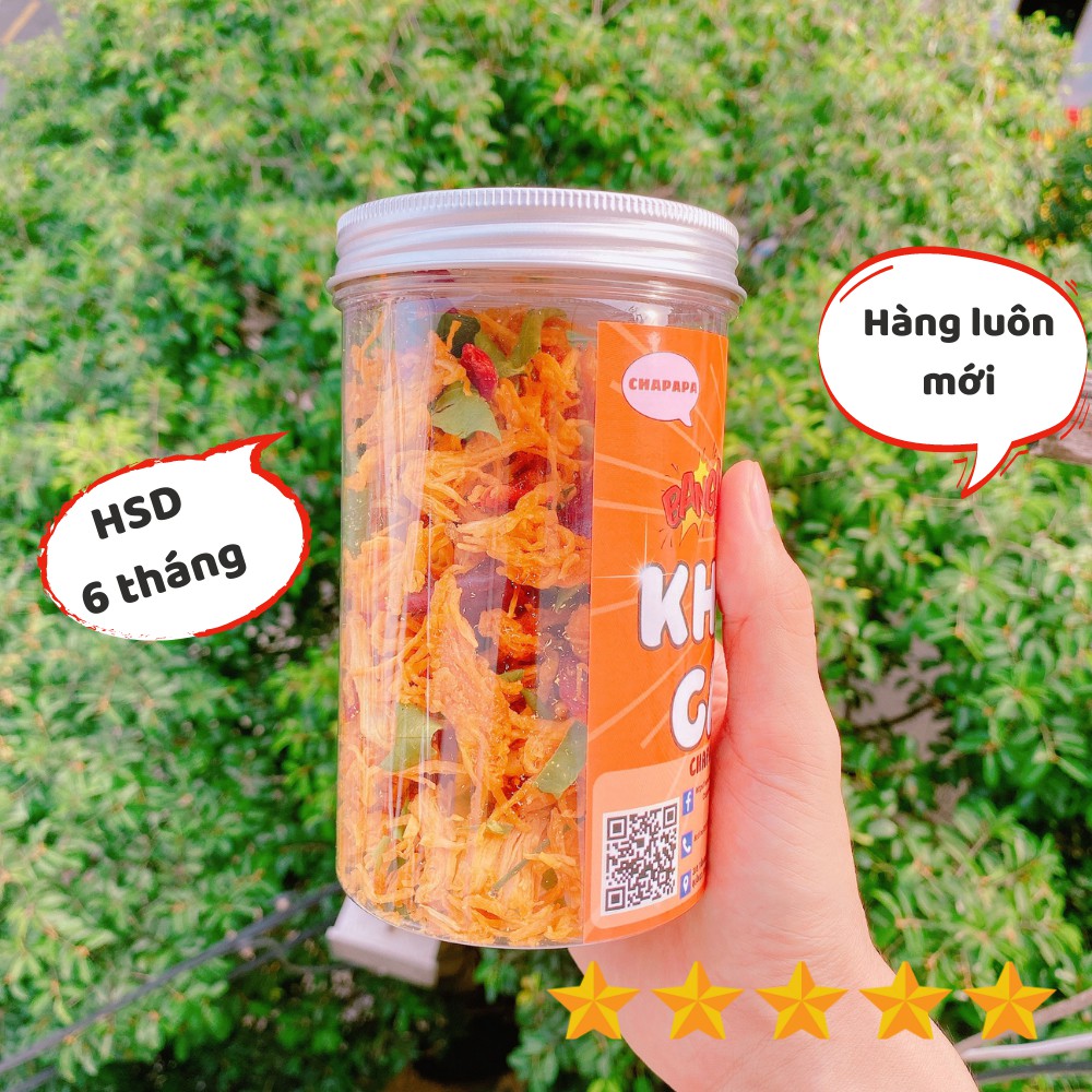Khô gà lá chanh 200g Chapapa đồ ăn vặt Sài Gòn vừa ngon vừa rẻ | BigBuy360 - bigbuy360.vn