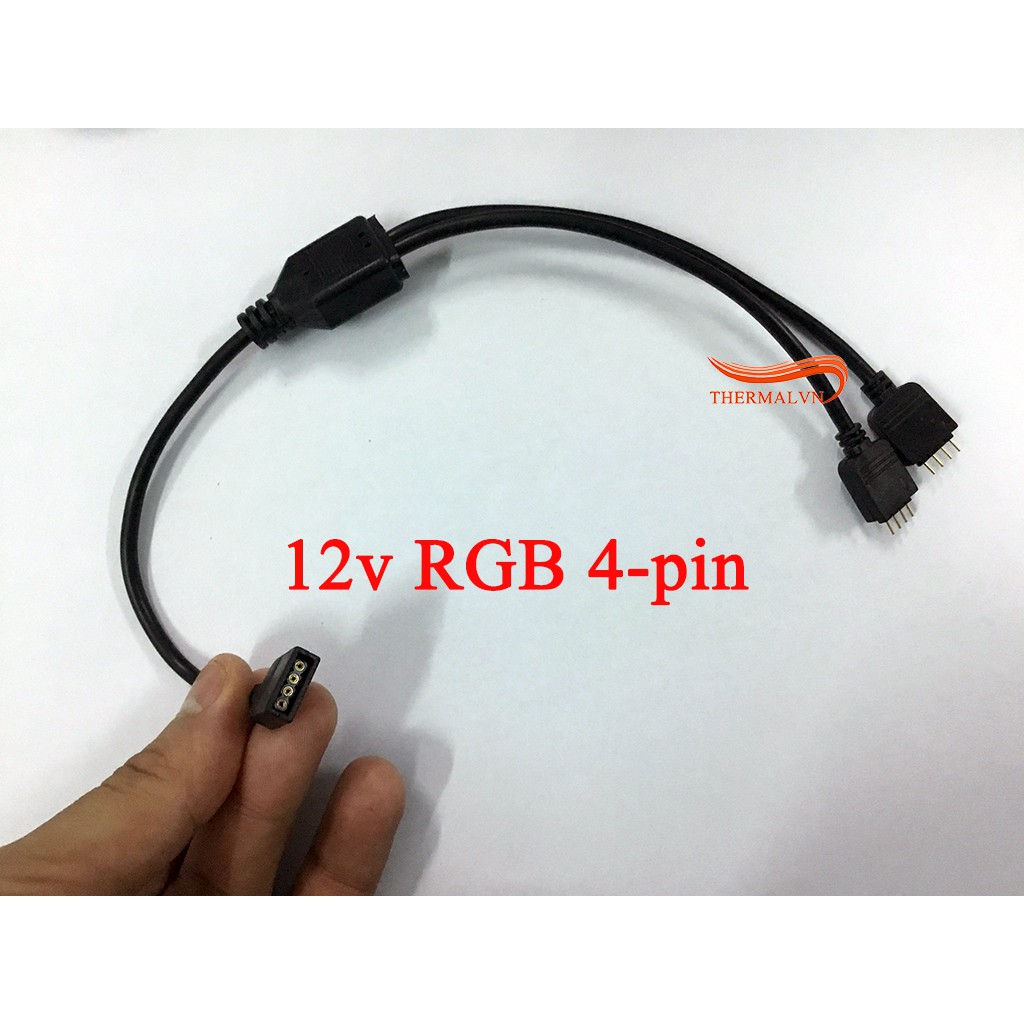 Dây chia RGB 12v 4-pin và dây chia ARGB 5v 3-pin - Mở rộng chân cắm đèn RGB