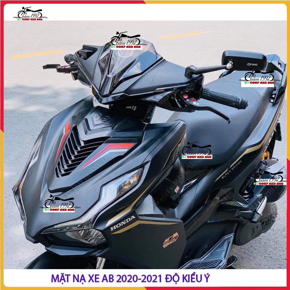 Mặt Nạ Kiểu SH Ý Gắn Cho Airblade 2020 - 2021-22 (ab 20 - 21) Chính Hãng Motorart