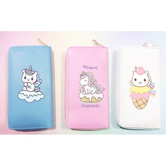 Ví ngựa thần VBI10 ví dáng dài bóp unicorn hoạt hình cute dễ thương