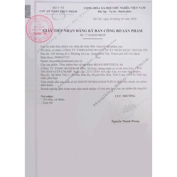 VIÊN UỐNG HỖ TRỢ TÓC - SÁNG DA SKIAN BIOTIN SOFTGELS