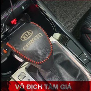 Bọc cần số, tay phanh xe kia cerato/k3 số tự động 2019-2022.nhiều màu sắc