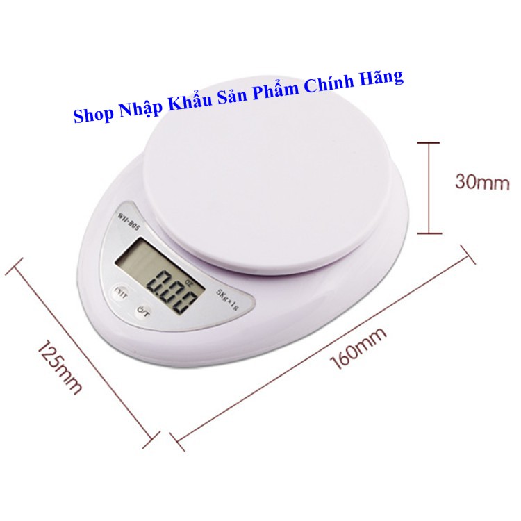 [CHÍNH HÃNG] Cân tiểu ly điện tử B05 tối đa 5kg - Tặng kèm pin