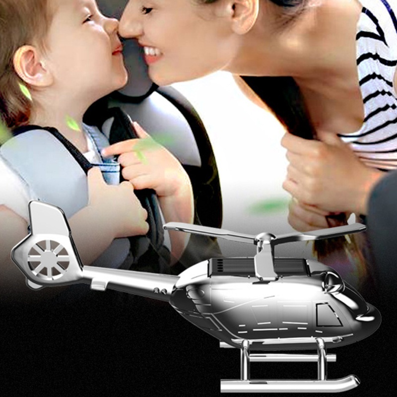 Phụ kiện khuếch tán tinh dầu cho xe hơi hình máy bay trực thăng sử dụng năng lượng mặt trời kèm phụ kiện