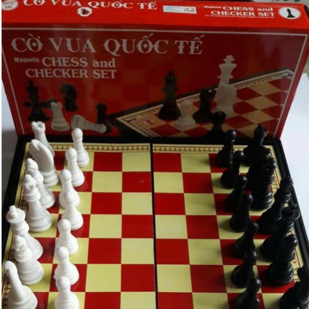 [Bộ to 42cmx42cm] Cờ vua nam châm cỡ lớn