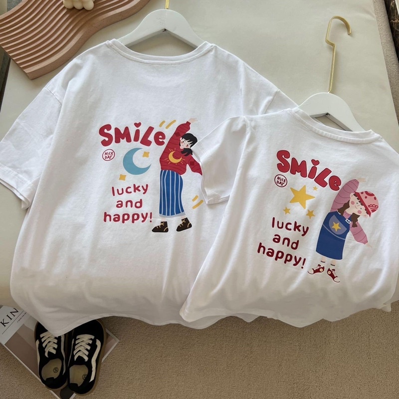 Áo Thun Gia Đình Cotton Co Giãn 4 Chiều Siêu Mát