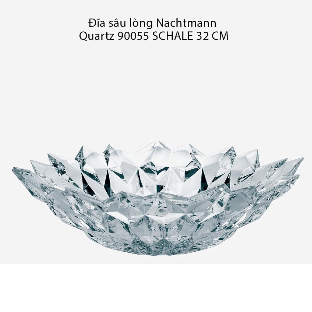Đĩa Sâu Lòng Pha Lê Nachtmann 90055 Quartz 32cm