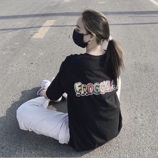 Áo thun tay lỡ FROGGY phông unisex nam nữ cotton oversize form rộng rất dễ phối đồ in hình chữ FROGGYLAND basic dễ xương | BigBuy360 - bigbuy360.vn