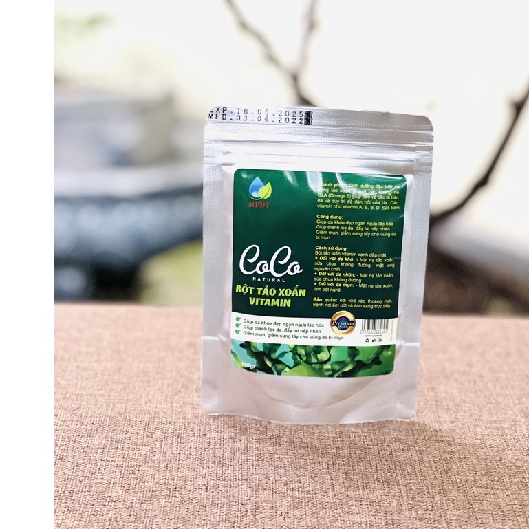 Mặt nạ tảo xoắn vitamin xanh tăng cường dưỡng da, giảm sưng tấy, đẩy lùi nếp nhăn