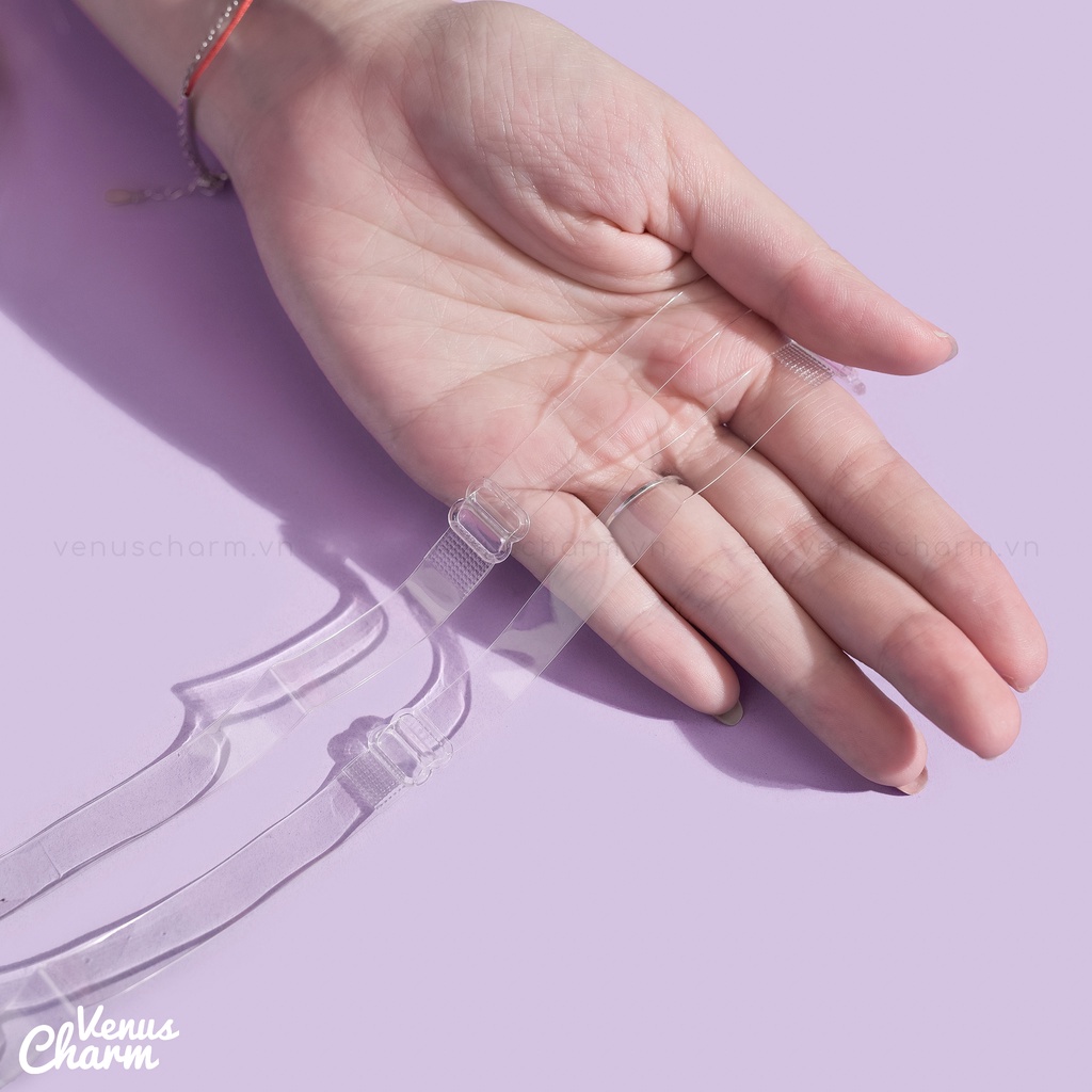 Dây trong xịn áo ngực Venus Charm bản dẹt loại dày phối đồ hở vai mùa hè | BigBuy360 - bigbuy360.vn