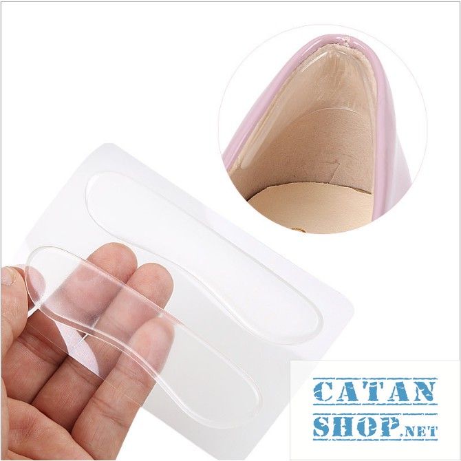 Bộ 2 miếng lót giày silicone bảo vệ gót sau chống trầy và trượt khi mang giày cao gót, giày búp bê  GD281-LGOTSilicon 💖