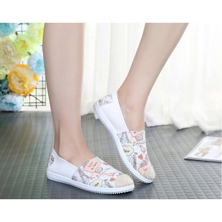 GIÀY LƯỜI SLIP ON VINTAGE ĐƠN GIẢN(XÁM)