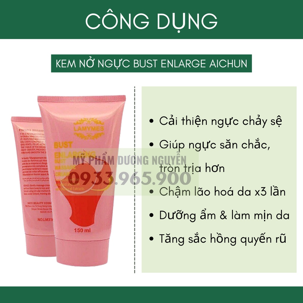 Kem Massage Nở Ngực Bust Enlarge Dưỡng Da Săn Chắc Aichun