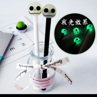 Bút Mực Gel Hình Đầu Lâu Dạ Quang