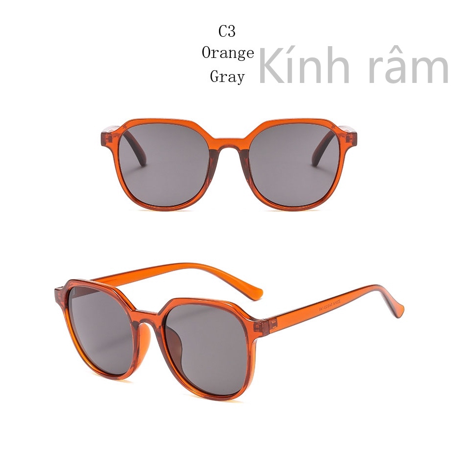 Kính mát gọng tròn vintage thời trang 3314