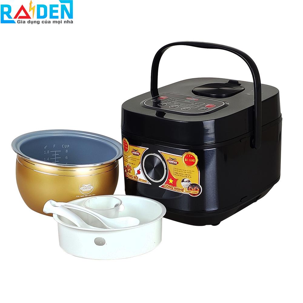 [Chính hãng] Nồi cơm điện tử 1.8L Ladomax HA-7218 lòng nồi dạng niêu, gia nhiệt quanh thành nồi nấu cơm chín đều