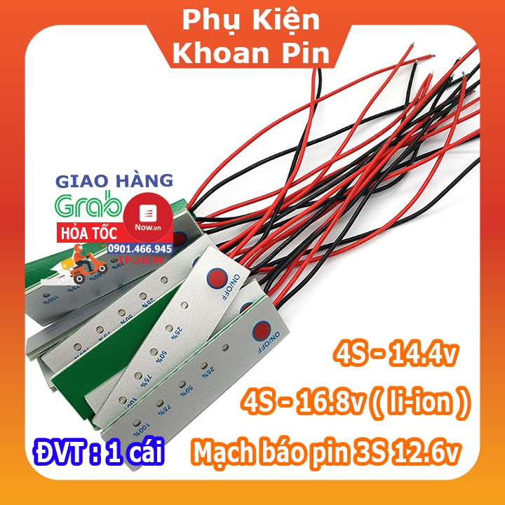 [PKKP]Led báo volt, 3S 4S 12.6v 16.8v và 14.4 ( pin 3.2v ) (P207)