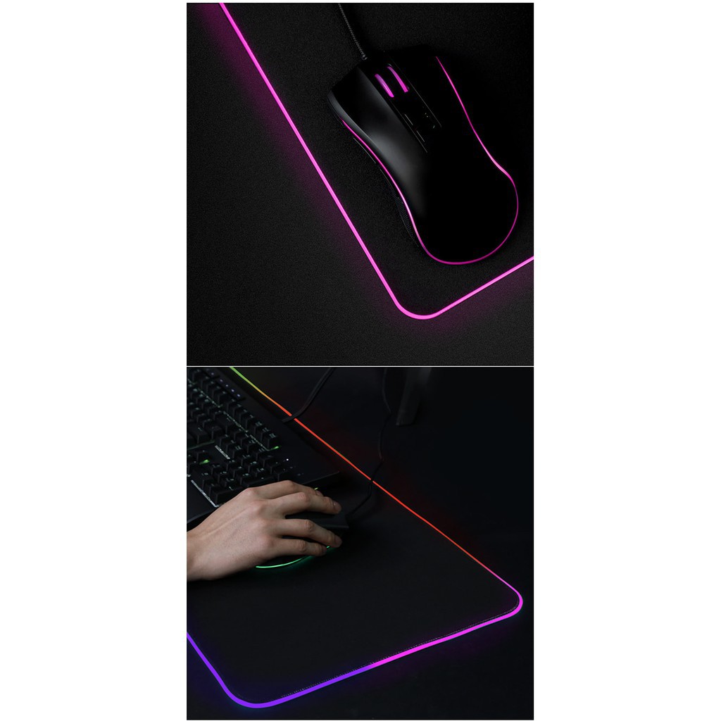 (CÓ SẴN) Bàn Di Chuột RGB, Lót Chuột Pad RGB Size Lớn 80x30cmx4mm