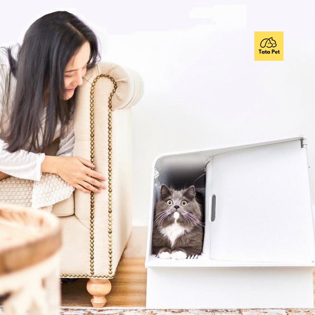 Petkit White Villa - Nhà vệ sinh cho mèo sang chảnh Thông Minh Cho Mèo TATAPET