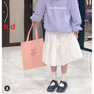 Sét đồ nữ áo chun tay Sảnan  tay  bồng + chân váy 3 tầng; chân váy tới gối; chân váy xếp ly; áo sweater