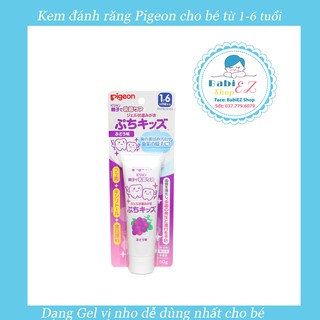 Kem đánh răng Pigeon cho bé từ 1-6 tuổi.