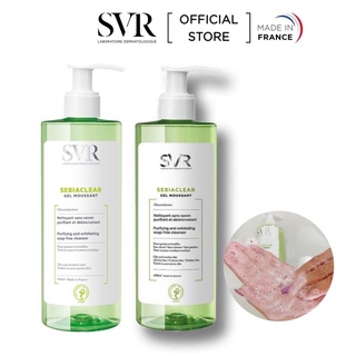Sữa rửa mặt SVR SEBIACLEAR GEL MOUSSANT cho da mụn nhạy cảm, dễ lên mụn