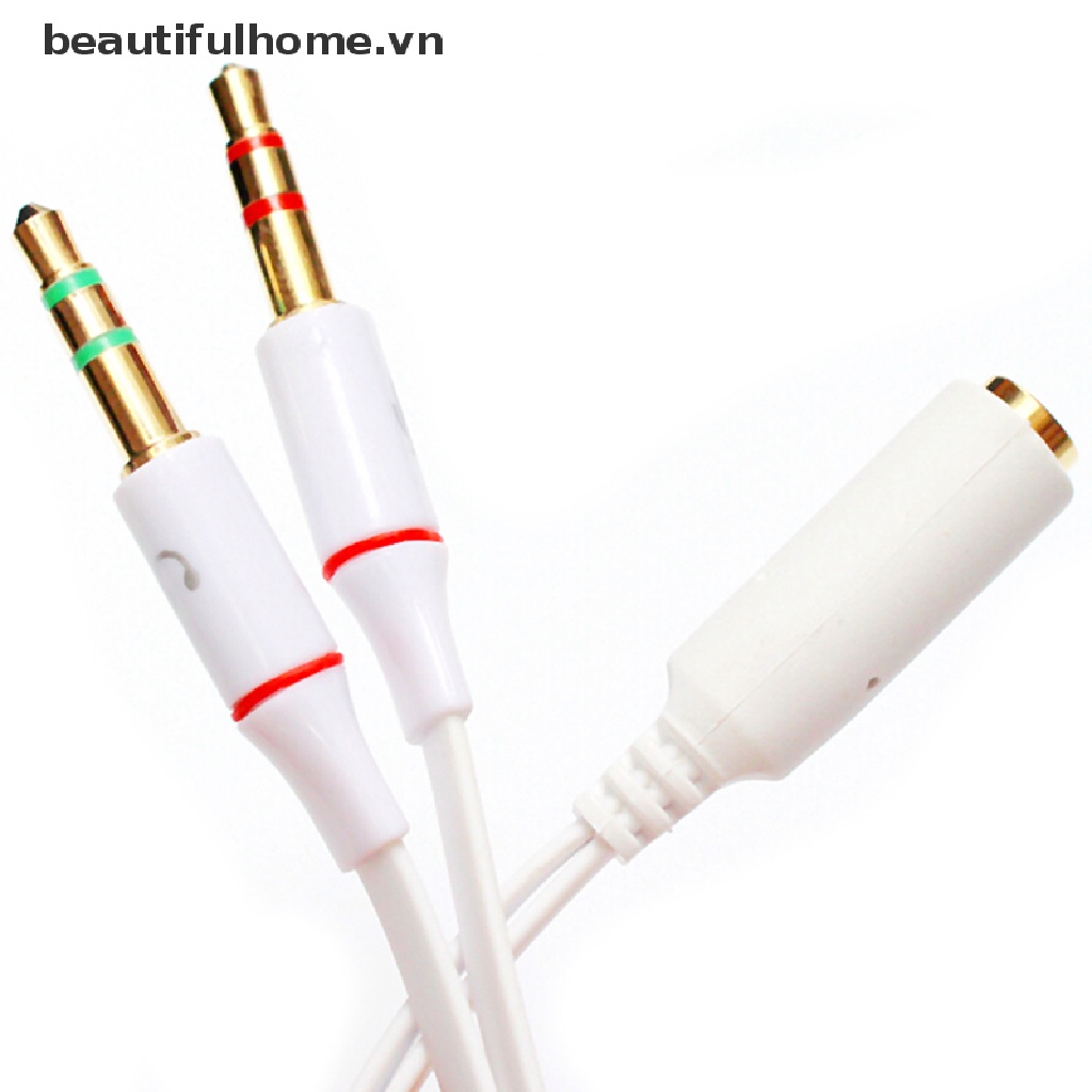 Cáp Kết Nối Âm Thanh Hình Chữ Y 3.5Mm Hai Đầu 2 Trong 1