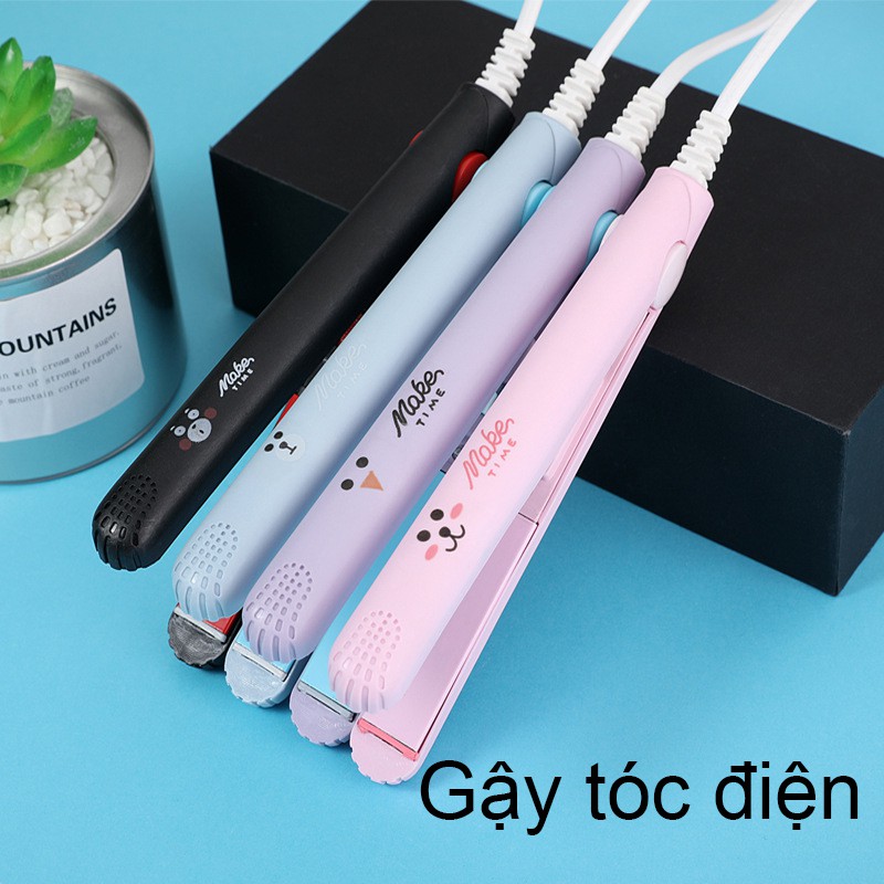 Máy uốn tóc mini, máy làm tóc mini 2in1 tạo kiểu, là, ép, uốn, duỗi nhiều màu, bảo hành 6 tháng, lỗi 1 đổi 1 - MKT