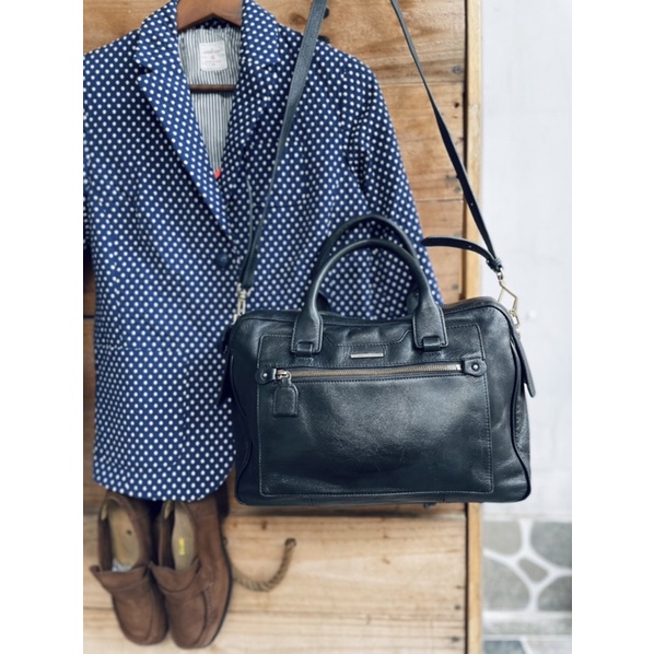 SALE mạnh -  túi si da thật dáng trống vuông hiệu xịn