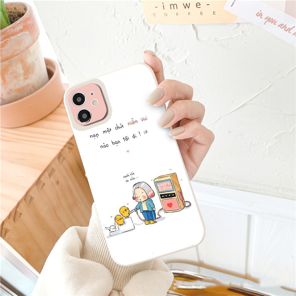 Ốp lưng iphone trạm xăng niềm vui viền vuông chống sốc ốp iphone 13/12/11/pro/promax/x/xr/xsmax/6/7/8/se2020