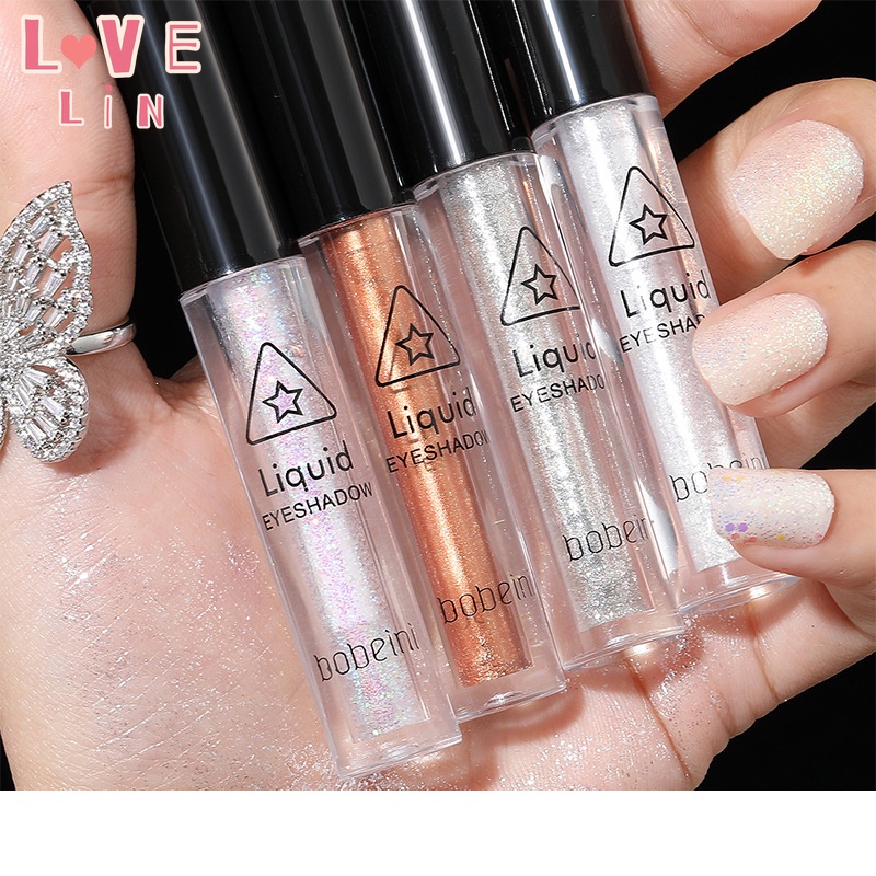 【lovelin】 Phấn Mắt Dạng Lỏng Một Giọt Nước Có Kim Tuyến Tơ Tằm Ánh Ngọc Trai Phân Cực Làm Sáng Da Đơn Sắc