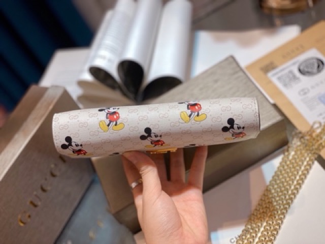 Túi Clutch nữ guc ci mickey hàng đẹp (chat trước check size)