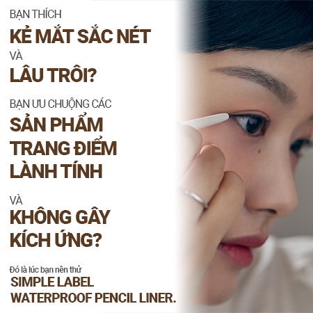 Kẻ mắt Innisfree Simple Label Waterproof Pencil Liner (0.1g)