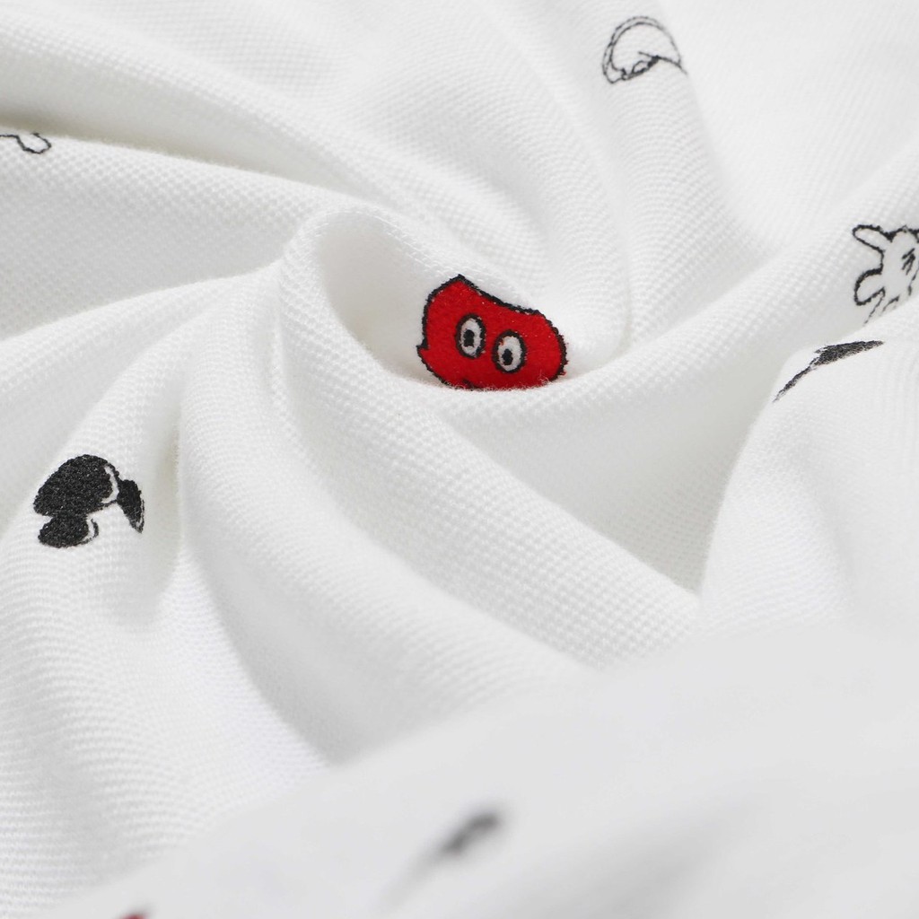 Áo Thun Polo Nam Cổ Bẻ Họa Tiết Mickey BYCOTTON Mickey Polo