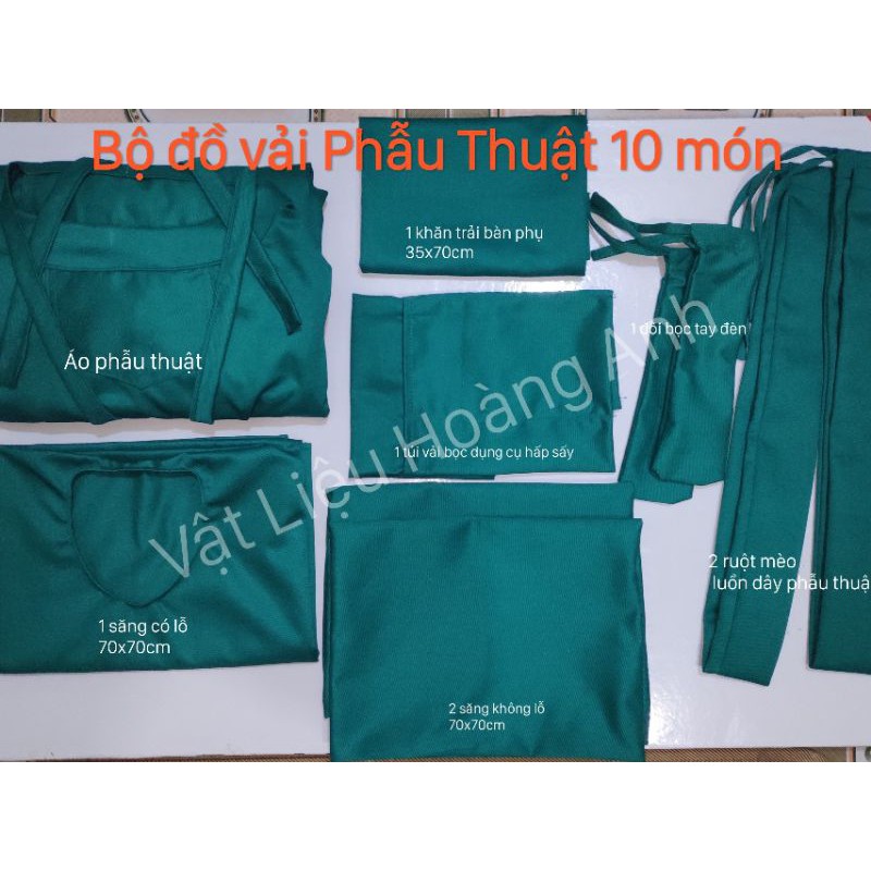 Bộ đồ phẫu thuật 10 món