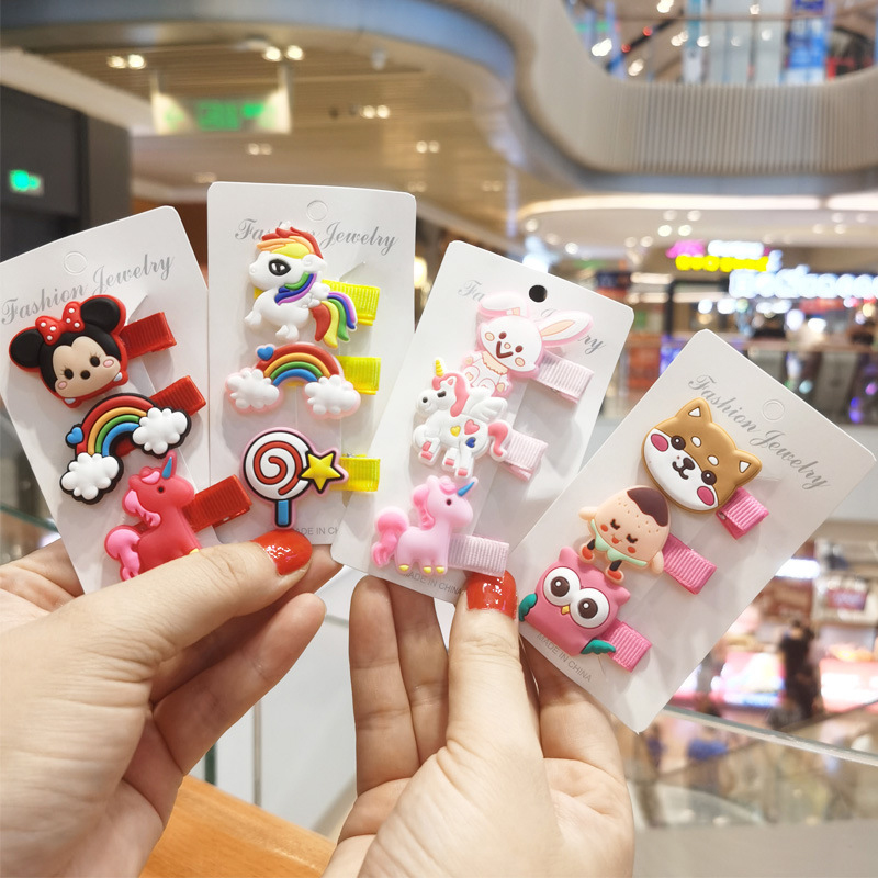 Set 3 Kẹp Tóc Xinh Xắn Cho Bé Gái