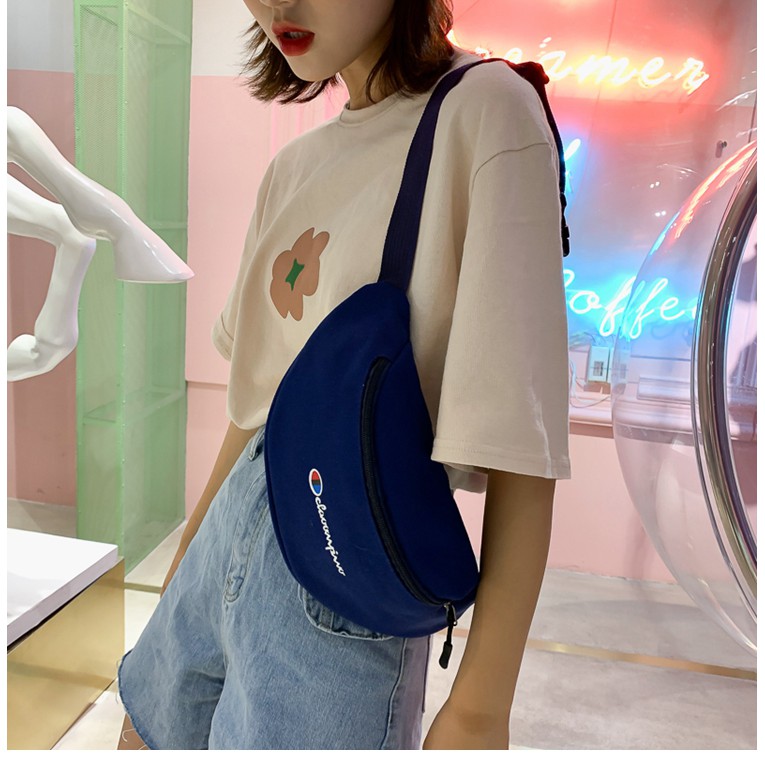 SẴN - Túi Bao Tử Champion Dành Cho Nam/Nữ - 3 Màu Đen/ Trắng/ Xanh