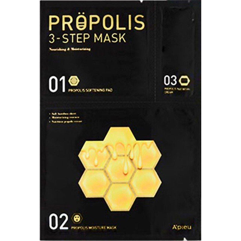 Mặt nạ 3 bước chiết xuất Sữa Ong Chúa A'PIEU Propolis 3 Step Mask