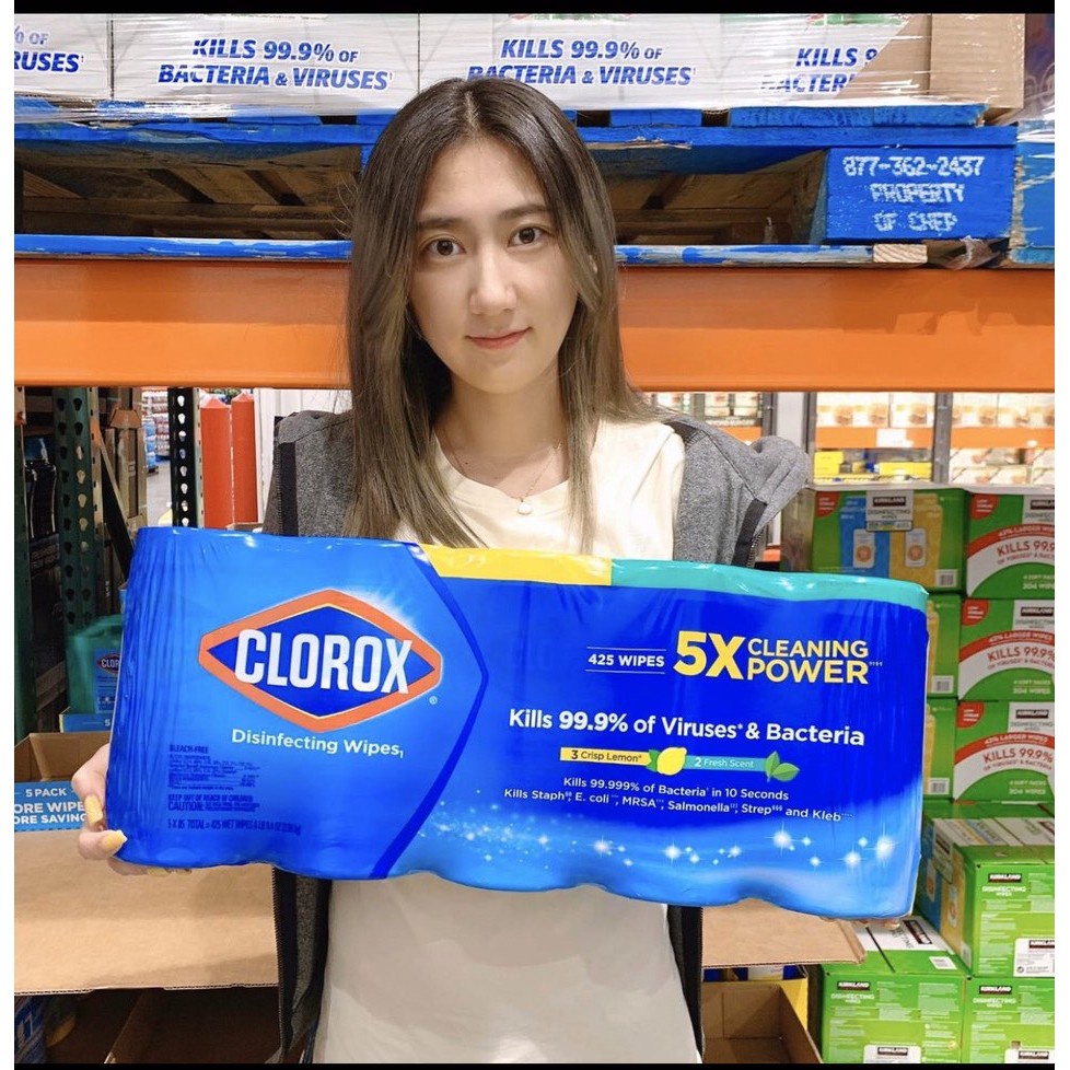 [LỐC 5 HỘP] Khăn Giấy Ướt Diệt Khuẩn Đa Năng Clorox Hàng Mỹ (Diệt Sạch 99,99% Vi Khuẩn Gây Bệnh)