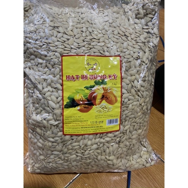 Hạt bí rang muối Hùng Ký túi 500gr