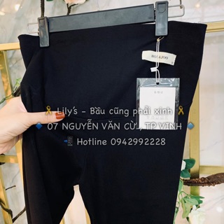 Legging bầu đẹp cạp chun sau