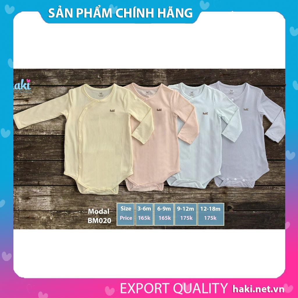 Bodysuit cho trẻ sơ sinh vải gỗ sồi cao cấp siêu mềm mịn HAKI - BM021