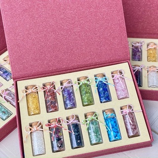 Set đá vụn thach_anh 12 lọ