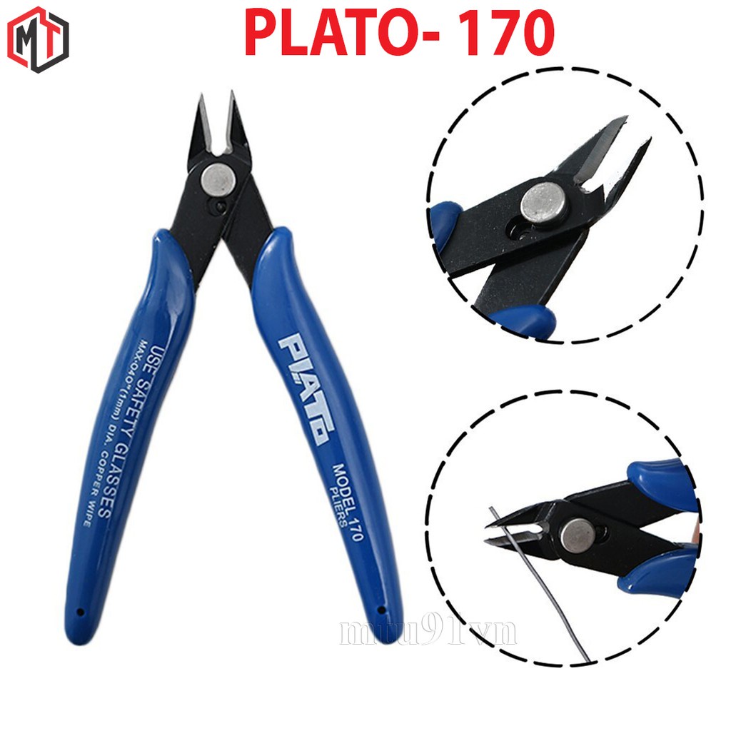 Kìm PLATO 125mm cắt dây điện, cắt thép siêu sắc