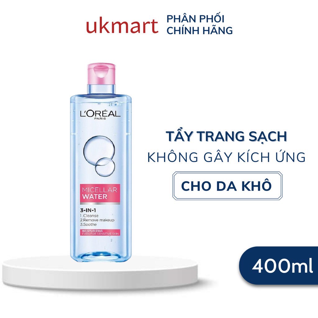 Nước Tẩy Trang Mỹ Phẩm Loreal 3 in 1 | BigBuy360 - bigbuy360.vn
