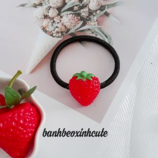 Kẹp tóc & cột tóc quả dâu tây 🍓💃
