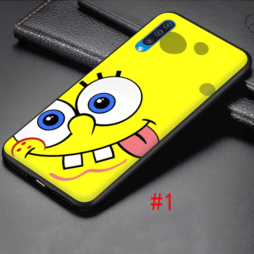 Ốp Lưng Silicon Mềm In Hình Spongebob Cho Samsung A6 A7 A8 Plus A9 2018 A3 2016 A5 2017